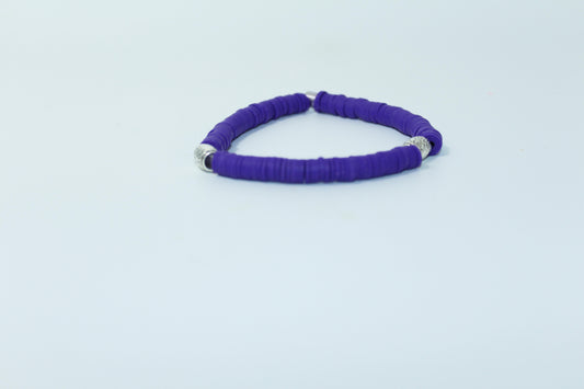 Purple Polymer Bracelet