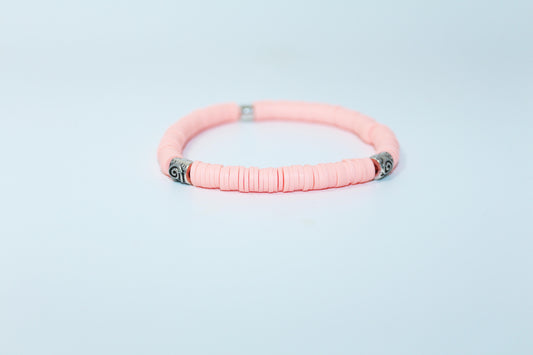 Pink Polymer Bracelet