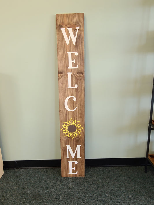 Welcome Sunflower Porch Sign