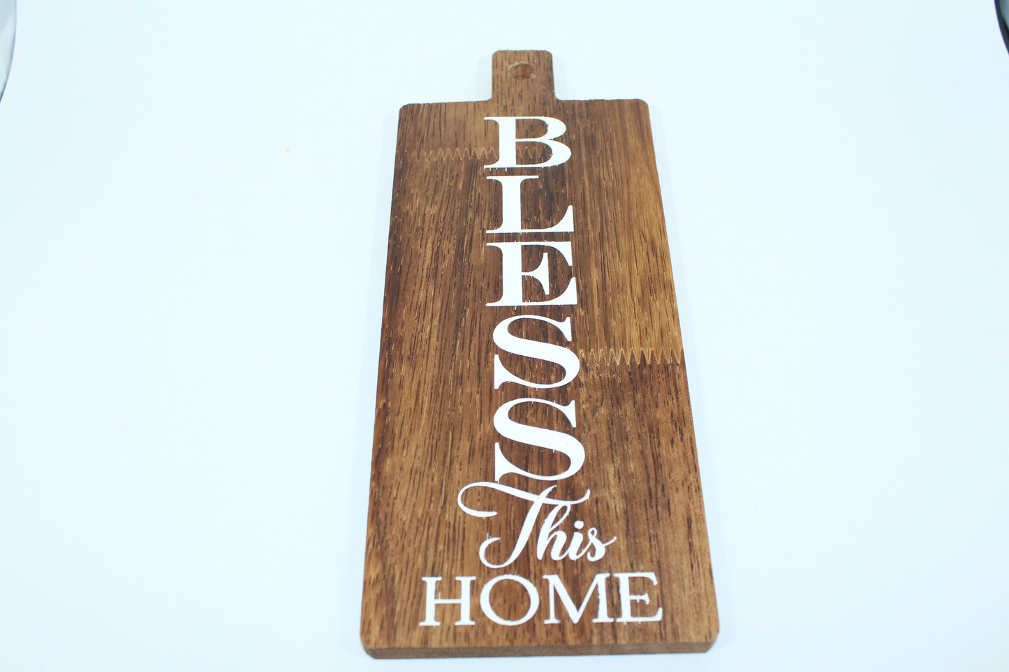 Bless This Home Mini Rectangle Decorative Board