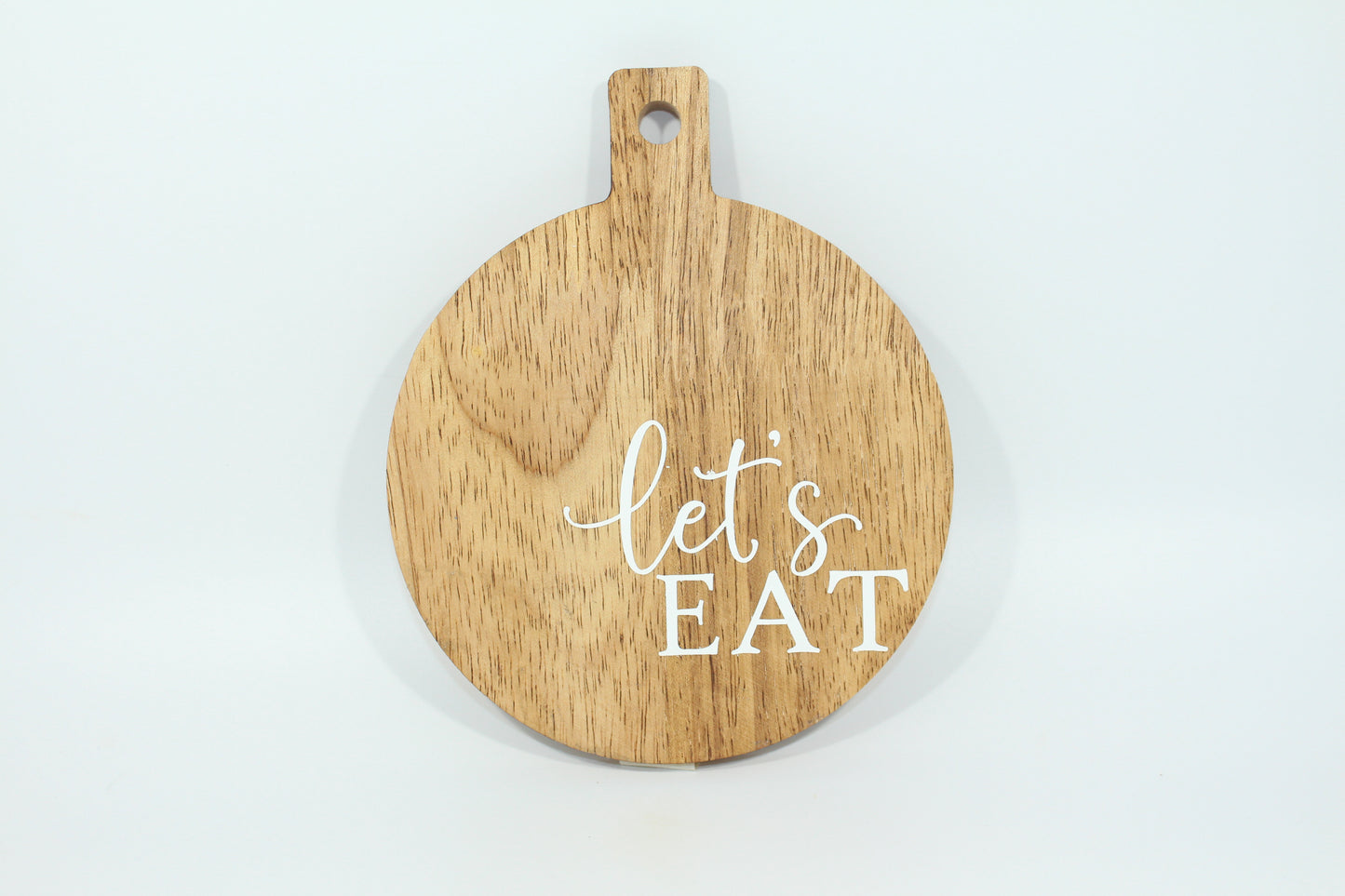 Let's Eat Round Mini Decorative Board