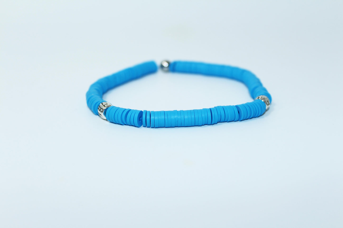 Sky Blue Polymer Bracelet